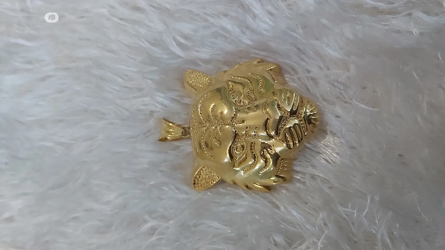 Pure 18karat Solid Gold Tiger Head Pendant