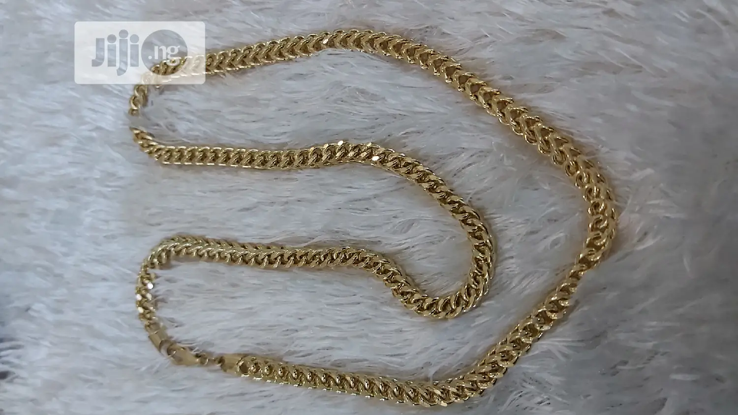Pure 18karat Solid Gold Necklace Franco Thick Design