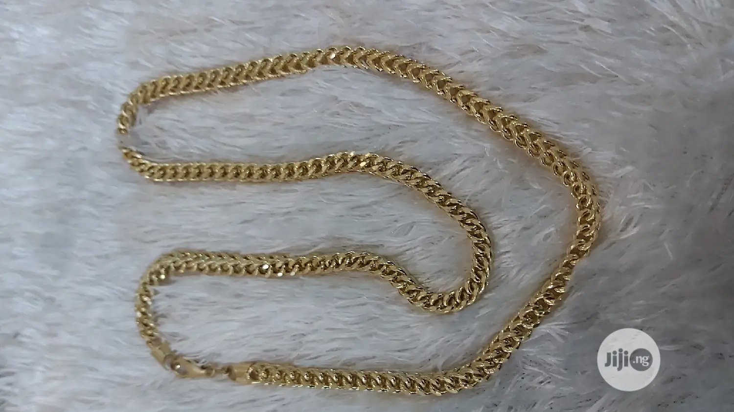 Pure 18karat Solid Gold Necklace Franco Thick Design