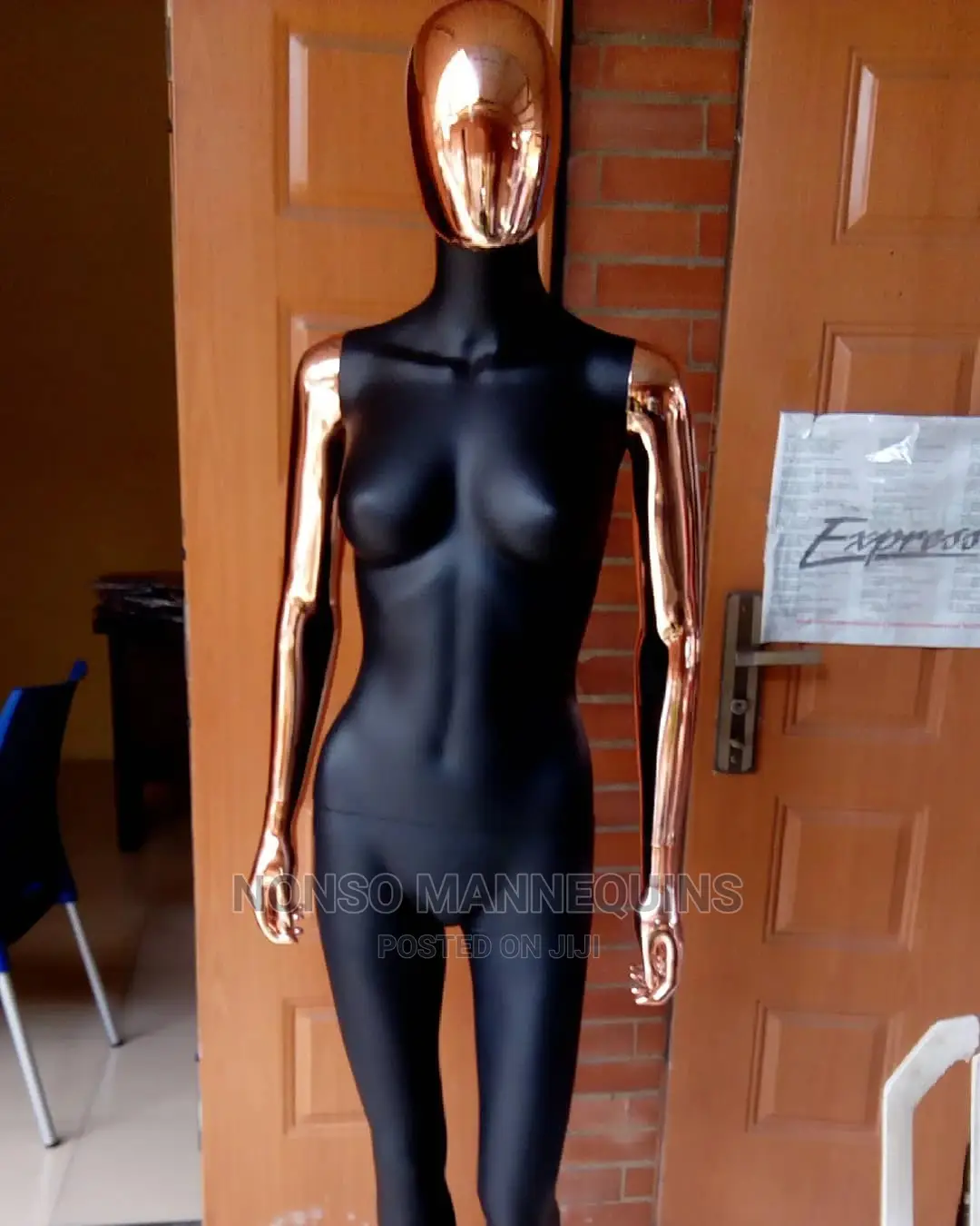 Female Black Gold Full Mannequin