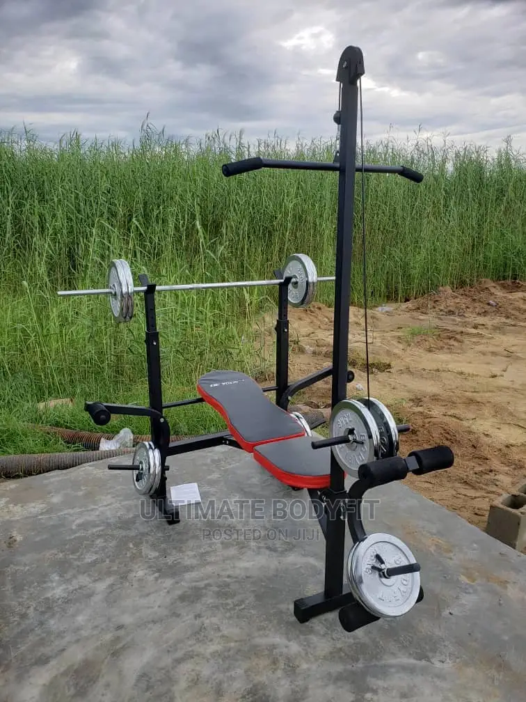 Brand New Multi Purpose Bench Lat Pull 50kg Case Dumbbell
