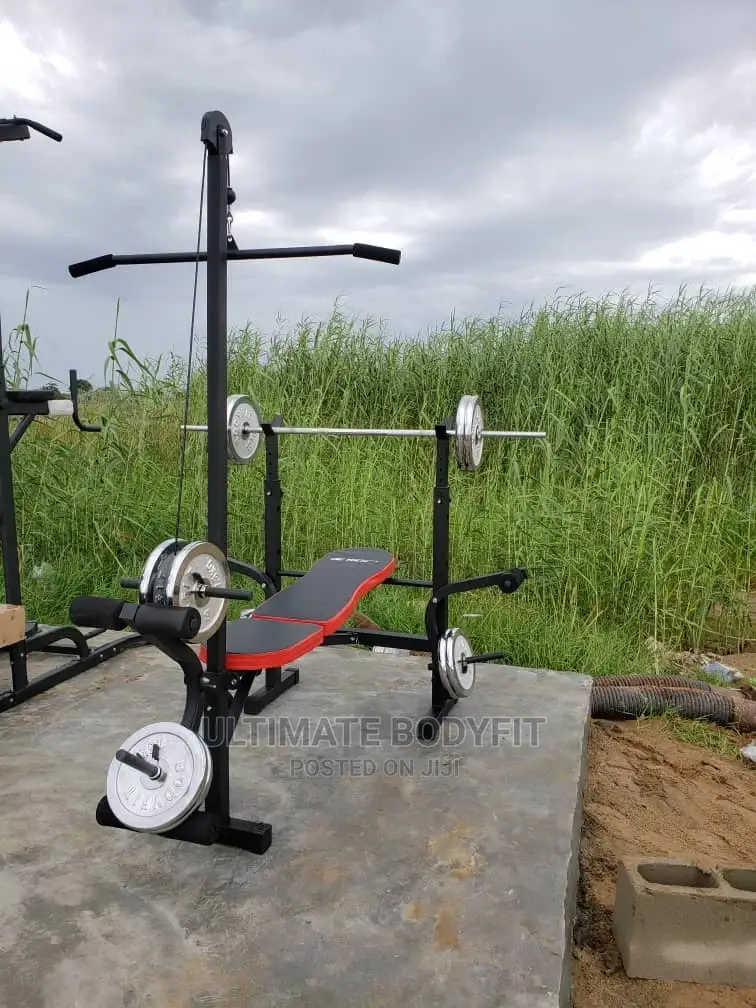 Brand New Multi Purpose Bench Lat Pull 50kg Case Dumbbell
