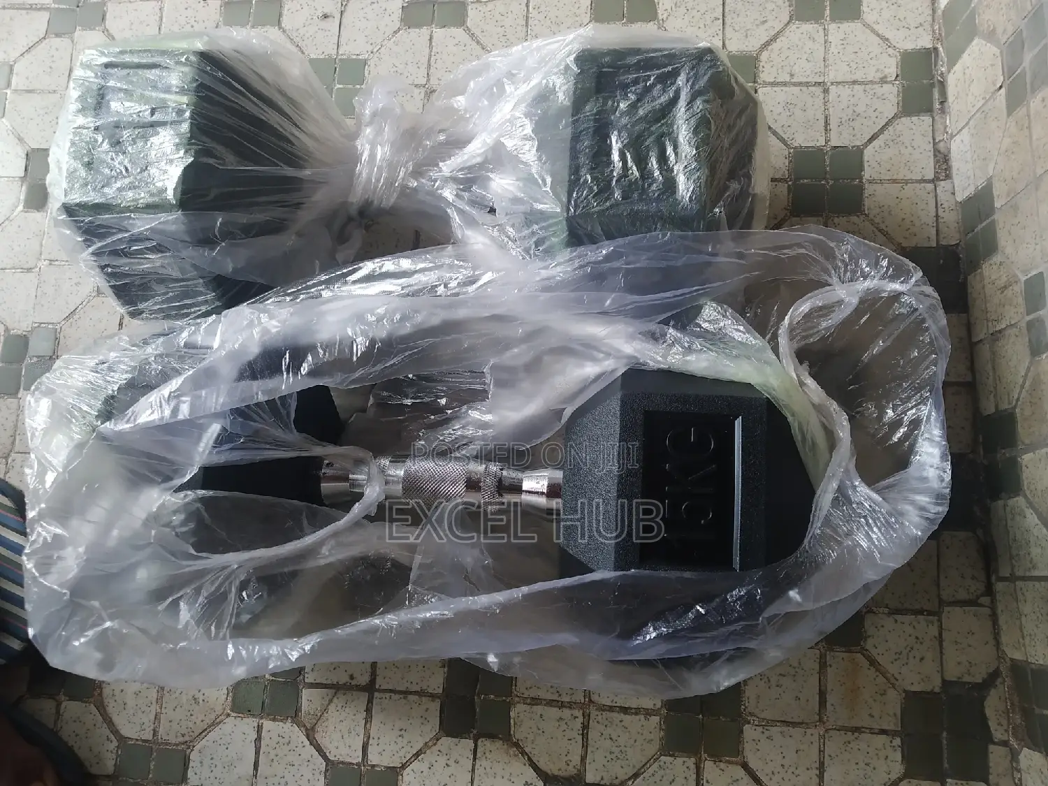 Pair of 15kg Hex Dumbbell DRT