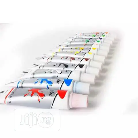 12ml Kids Student Art Paint 12 Colors Acrylic Wall Cloth