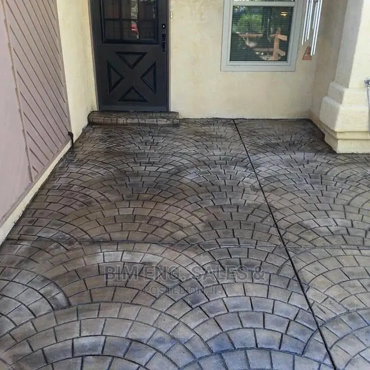Stamped Floor Design Color Hardener Acrylic Mart Mold Crete