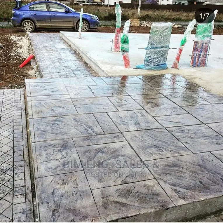 Stamped Floor Design Color Hardener Acrylic Mart Mold Crete
