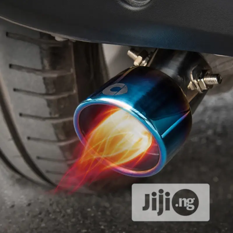 Auto Exhaust Muffler Emitting Led Light.