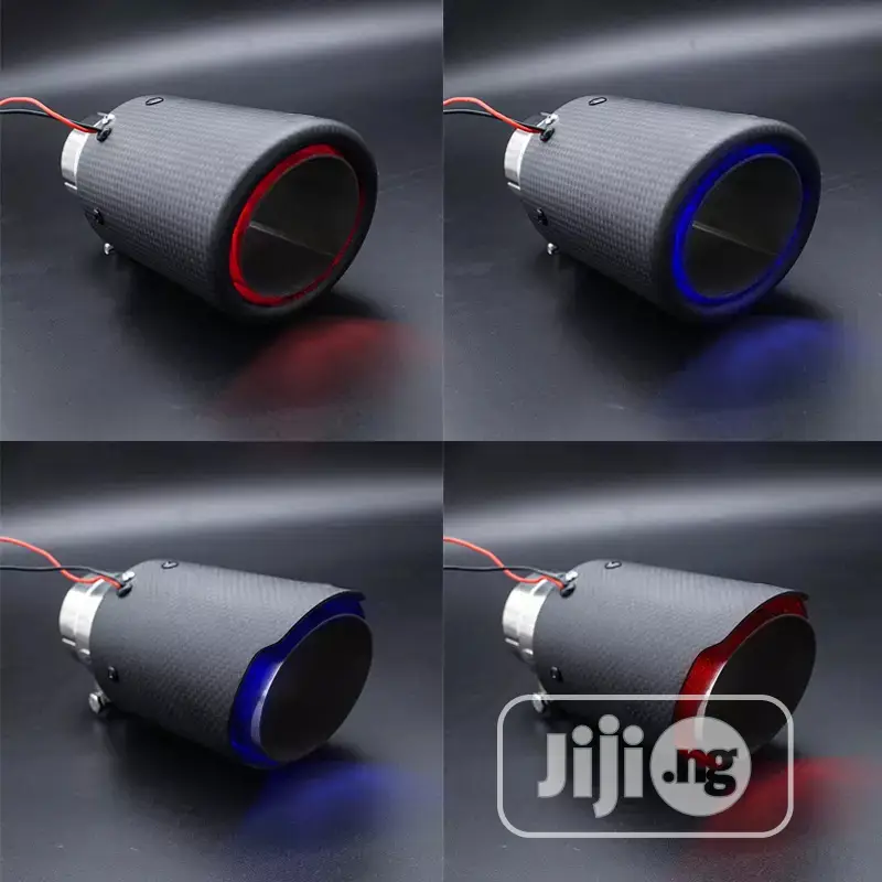 Auto Exhaust Muffler Emitting Led Light.