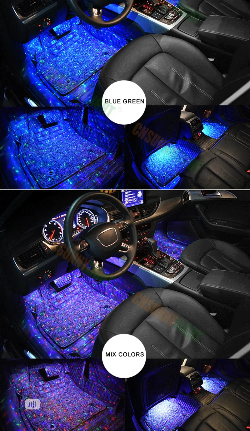 Auto Floor Starry Star Led Light With Remote+Voice Control+Flickering