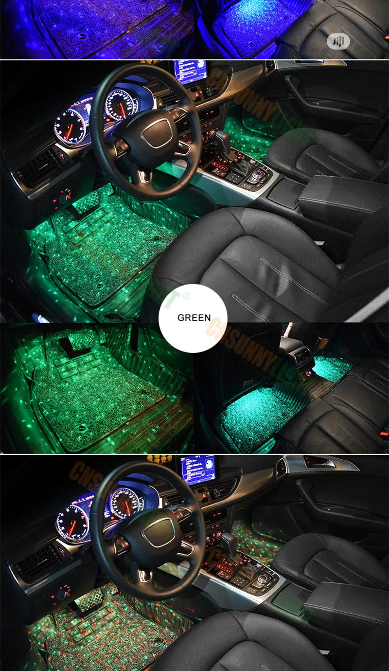 Auto Floor Starry Star Led Light With Remote+Voice Control+Flickering