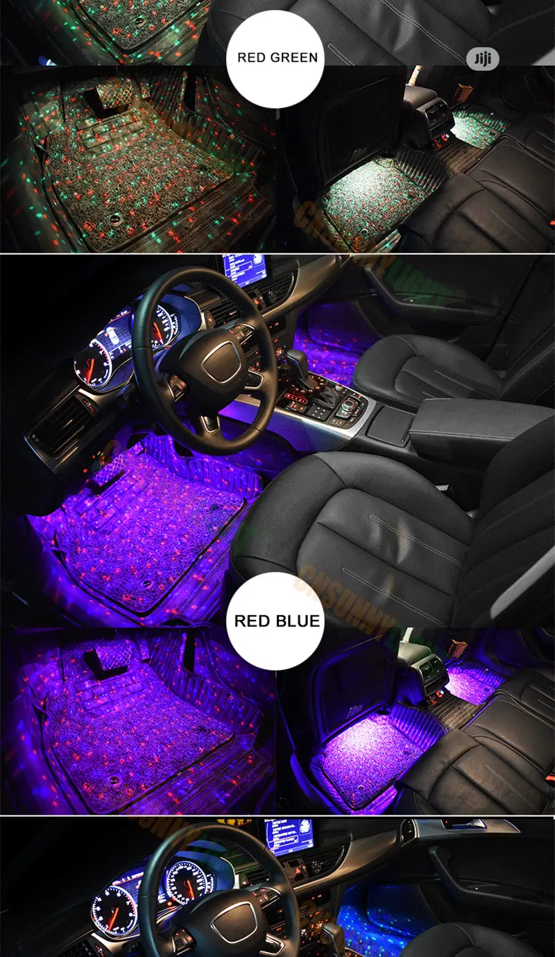 Auto Floor Starry Star Led Light With Remote+Voice Control+Flickering