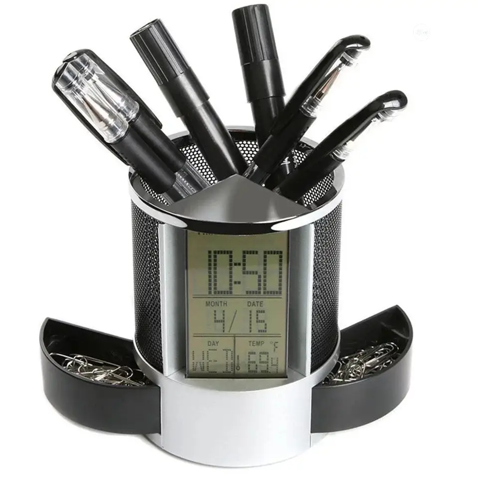 Office LCD Countdown Function Alarm Clock Time Temperature