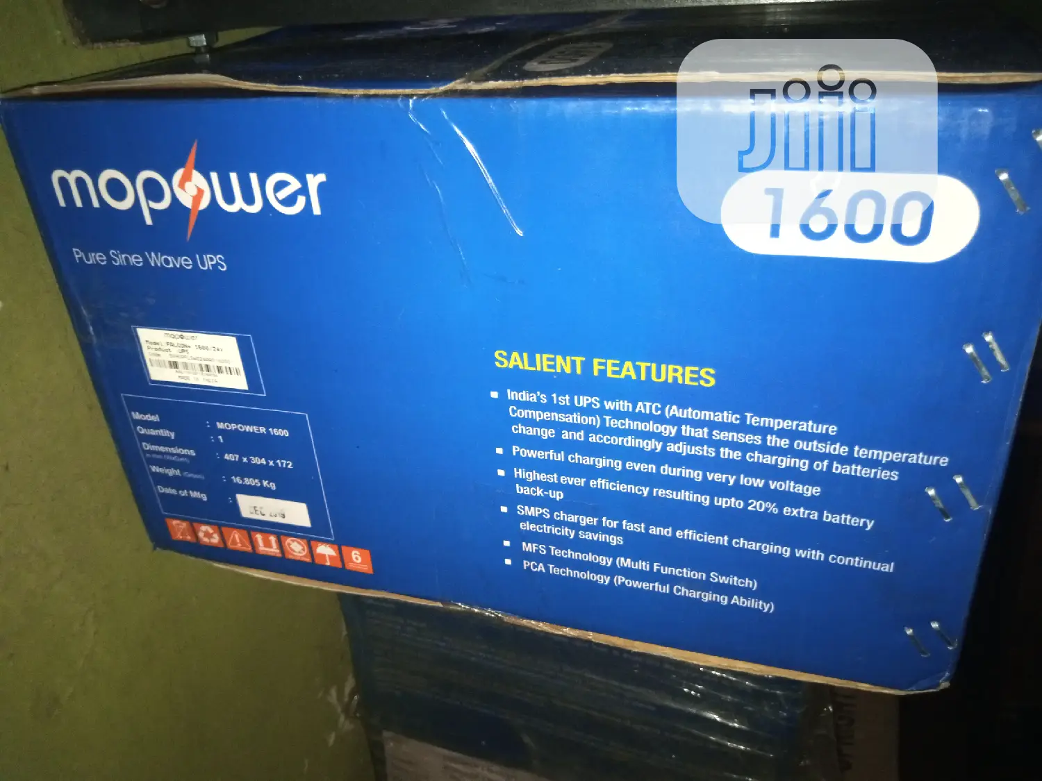 Mopwer Inverter 1.6kva 24v