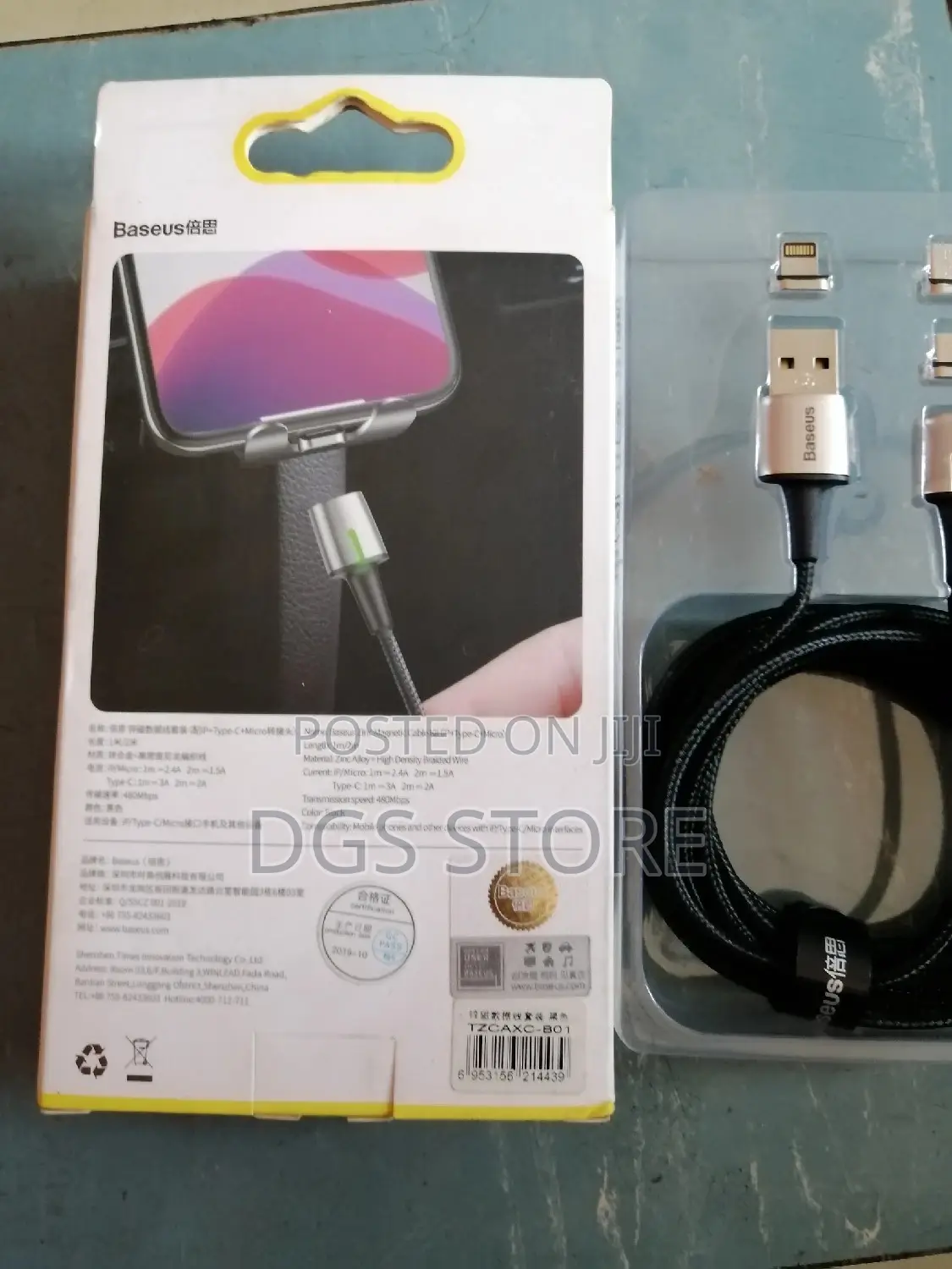 Baseus Zinc Magnetic Cable iPhone+Type C Cable