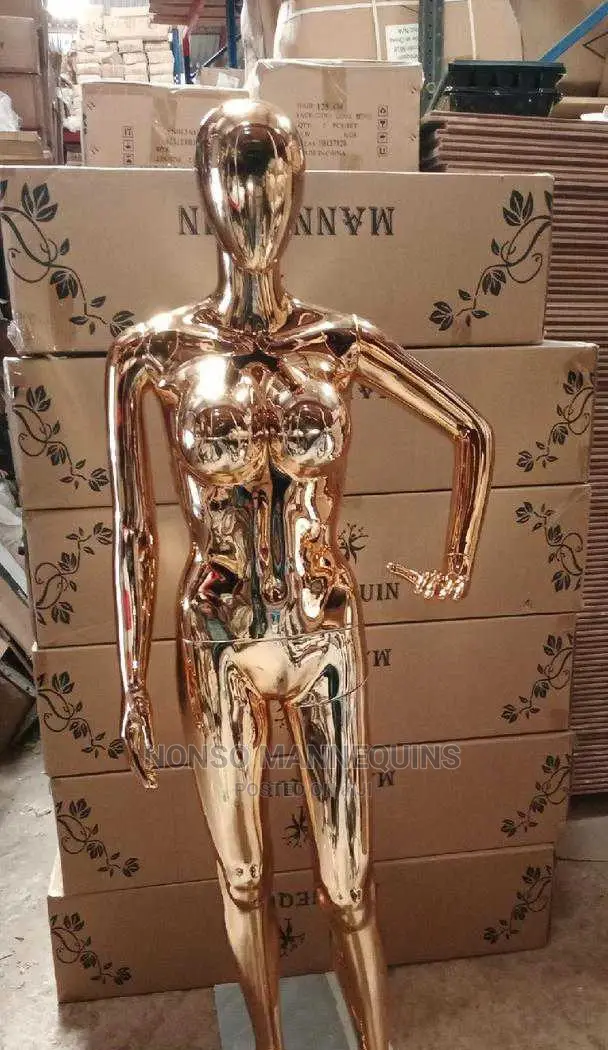 Rose Gold Chrome Busty Mannequin