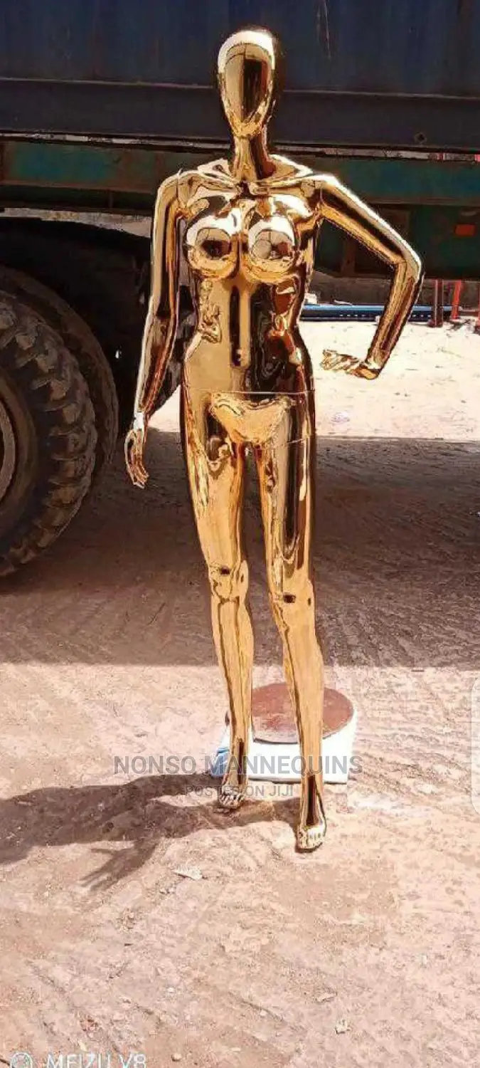Rose Gold Chrome Busty Mannequin