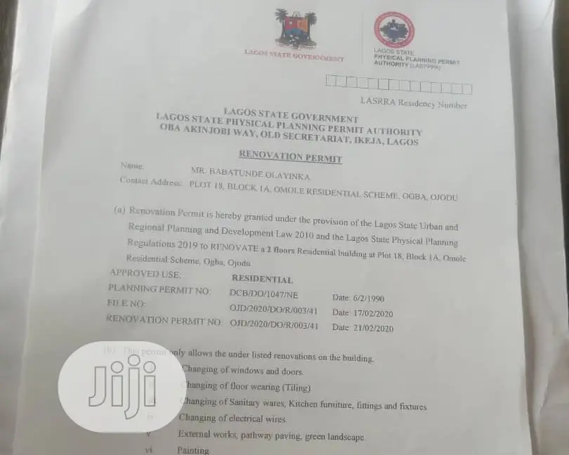 Building Approval, Permit, Pptr, Lupar, Gov.Consent, C Of O