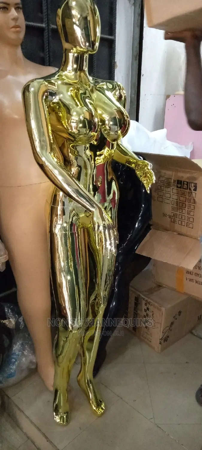 Size 12 Gold Chrome Fullbody Mannequins