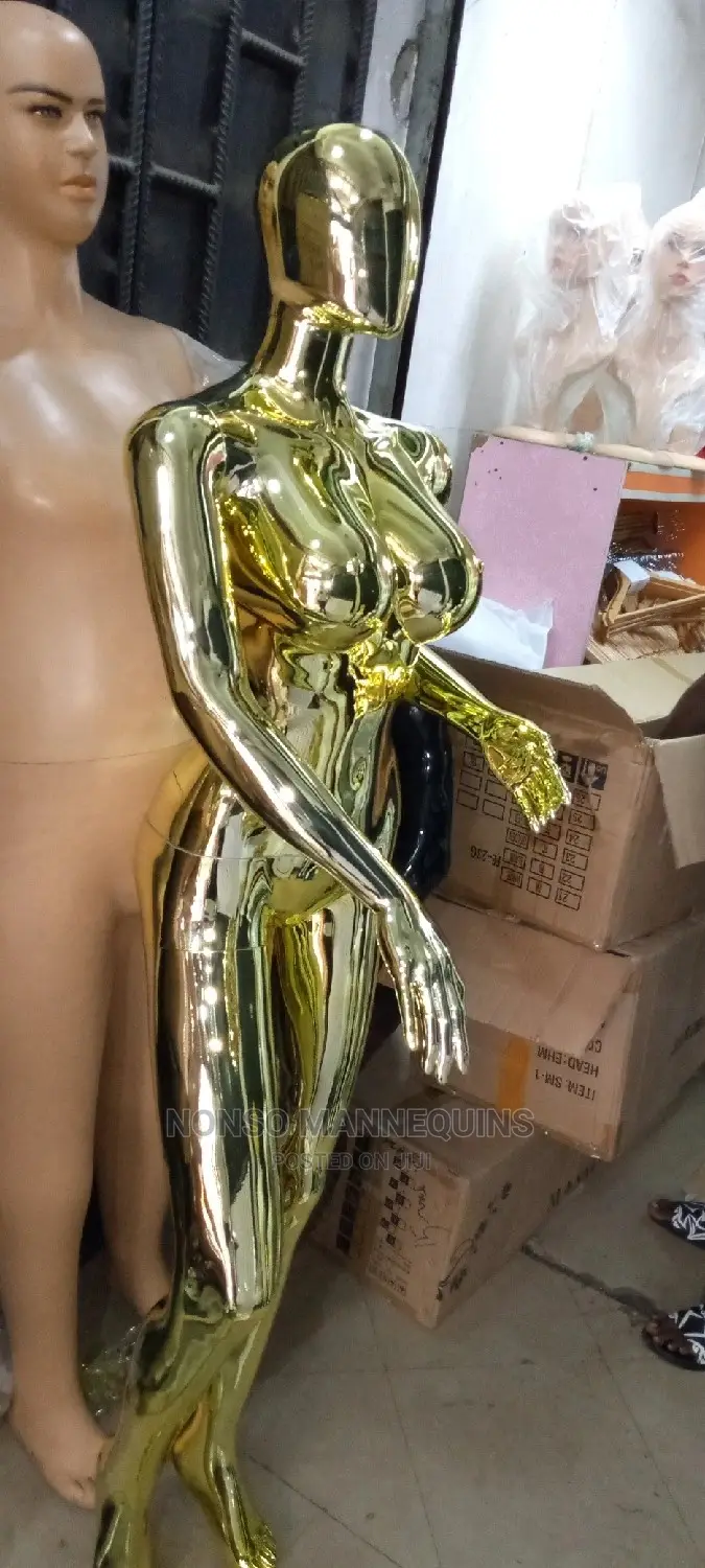 Size 12 Gold Chrome Fullbody Mannequins