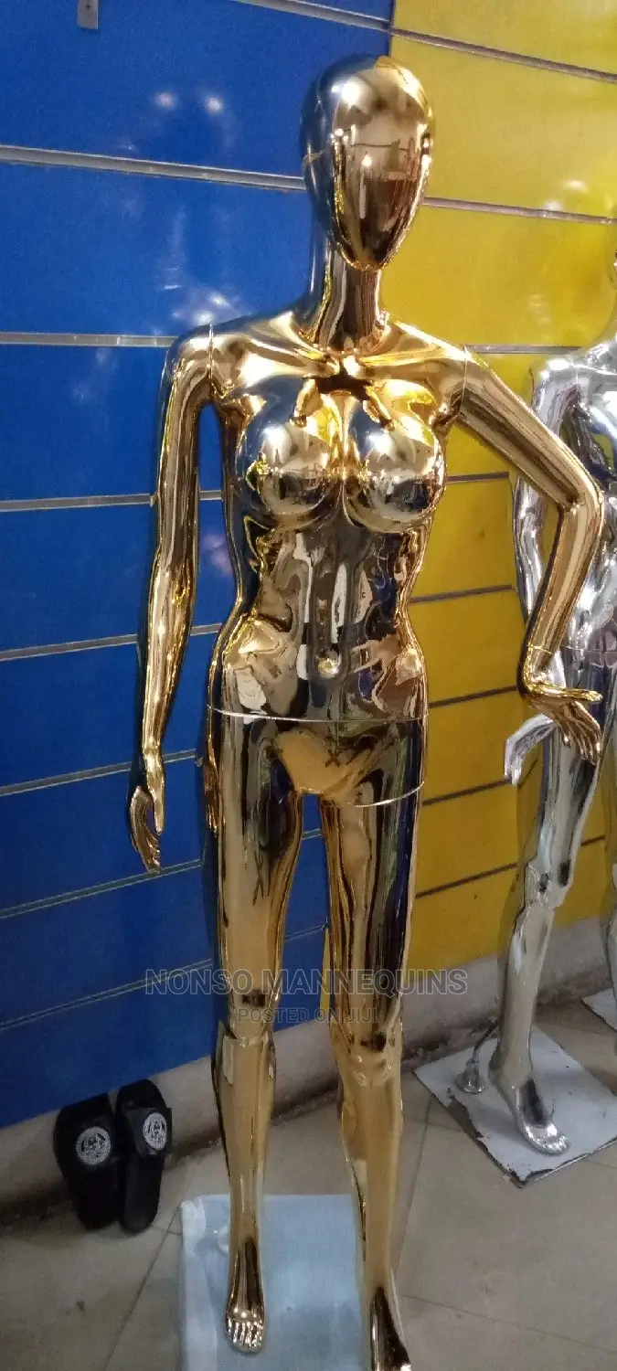 Size 12 Gold Chrome Fullbody Mannequins