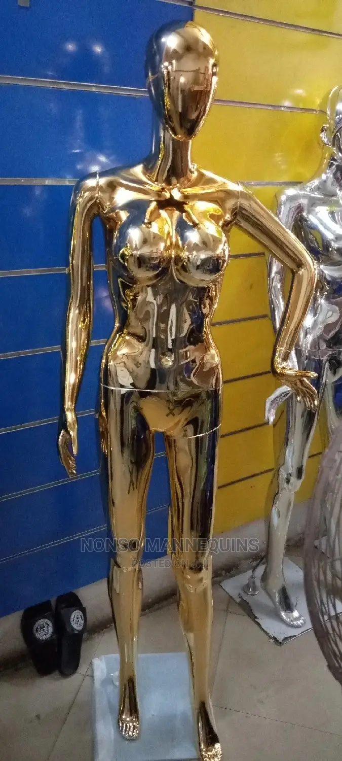 Size 12 Gold Chrome Fullbody Mannequins