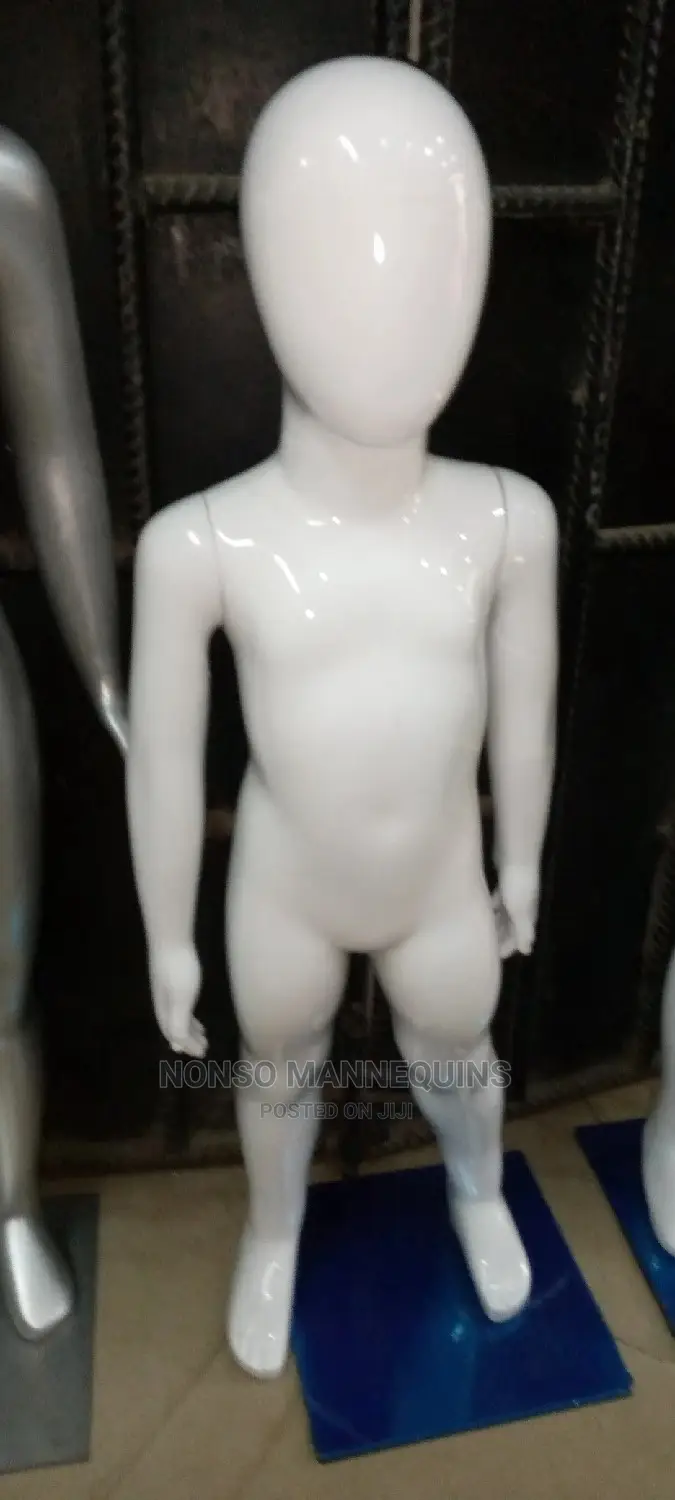 Unisex Glossy White Kidz Mannequins