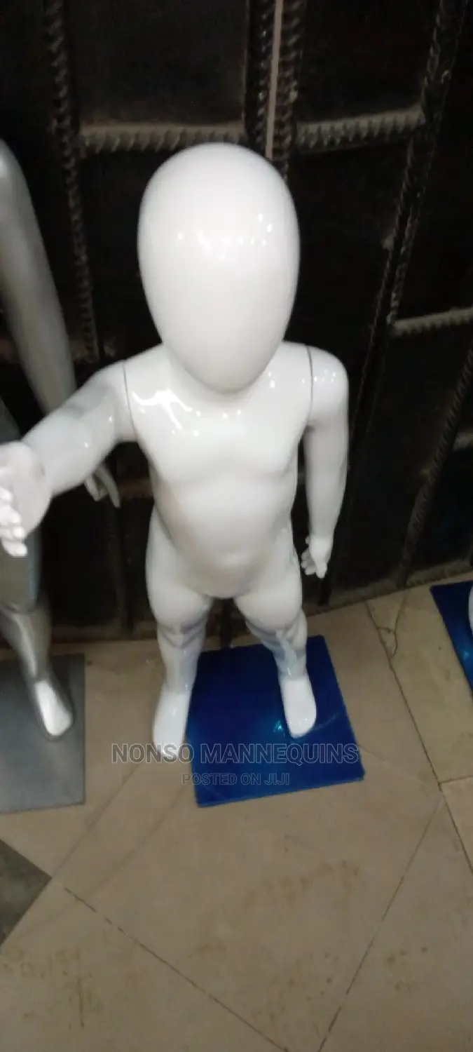 Unisex Glossy White Kidz Mannequins