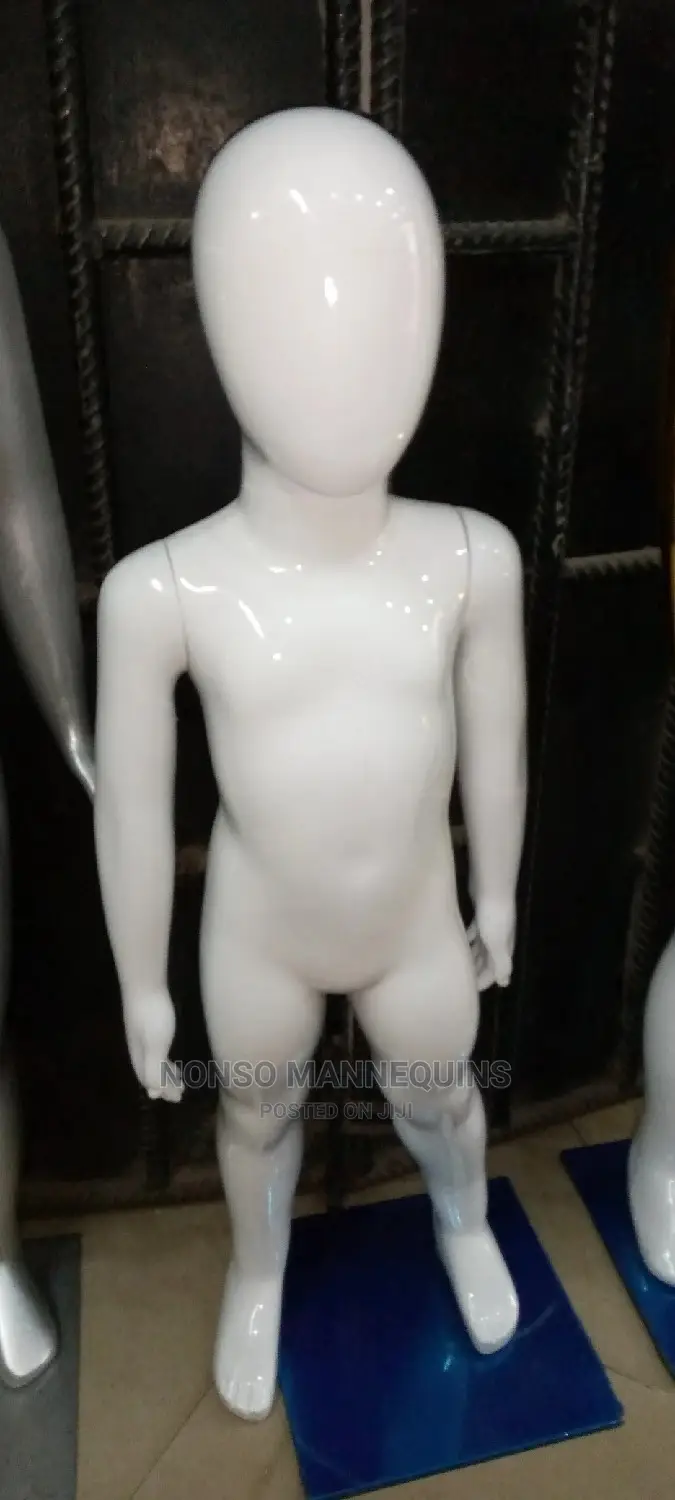 Unisex Glossy White Kidz Mannequins