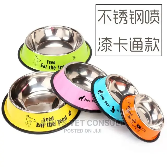 Antiskid Stainless Pet Feeding Bowl