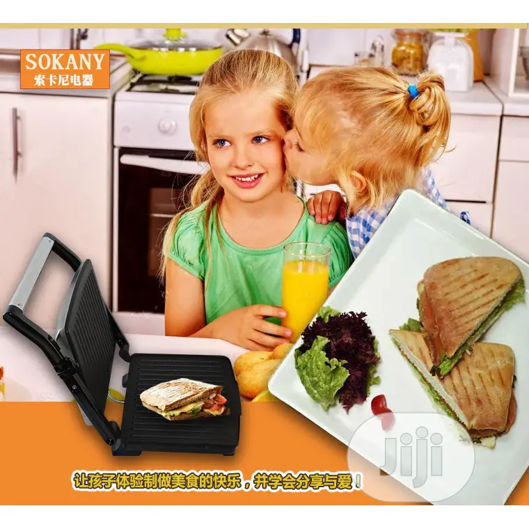 Electric Grill Machine Homemade Sandwich Panini Machine