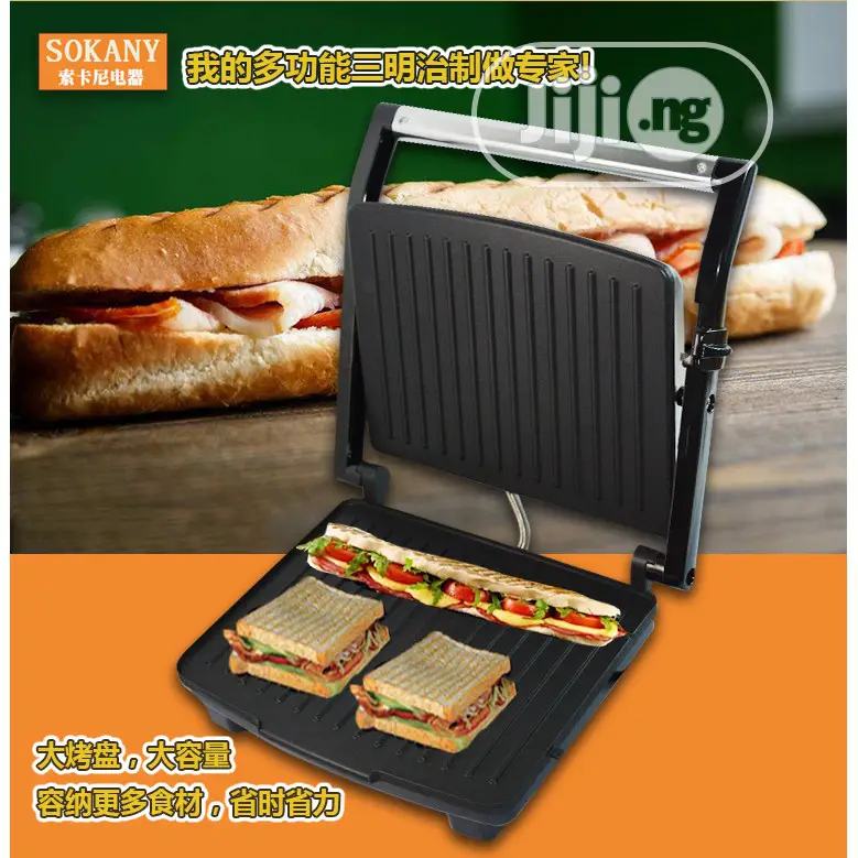 Electric Grill Machine Homemade Sandwich Panini Machine
