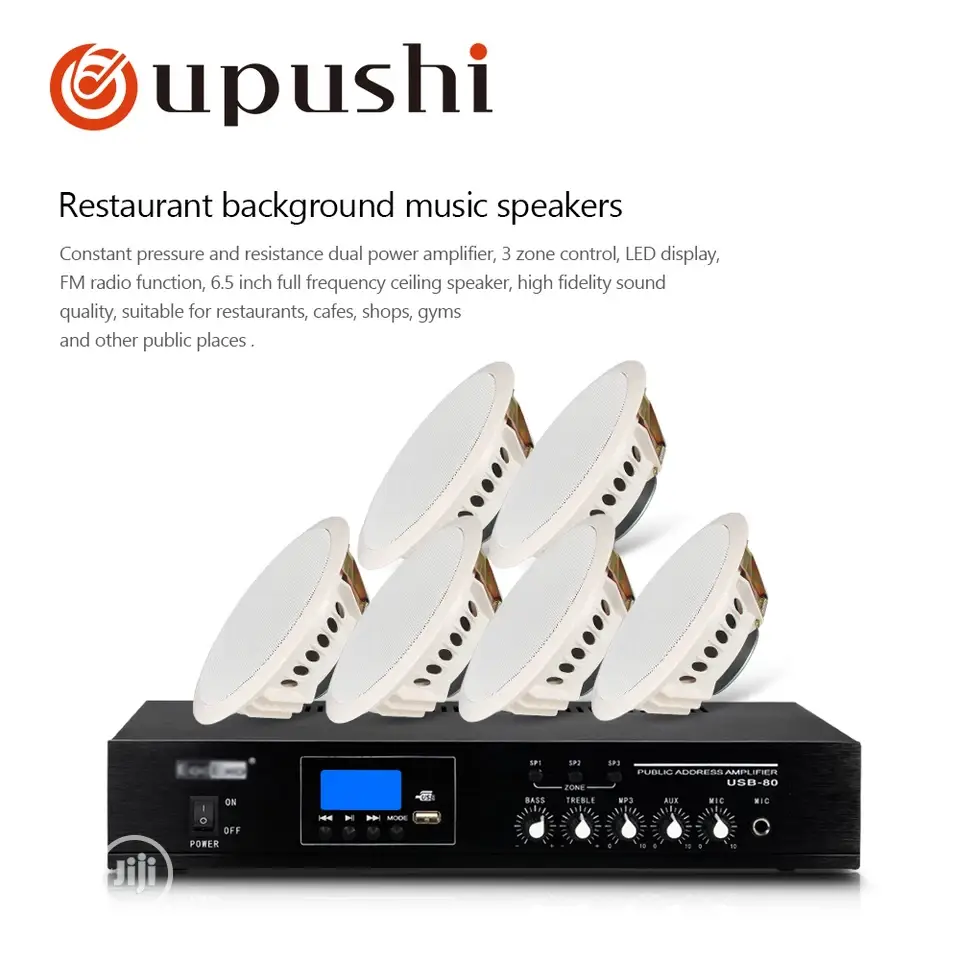 Home Sound Equipment for School, Church, Mosque, Mall,