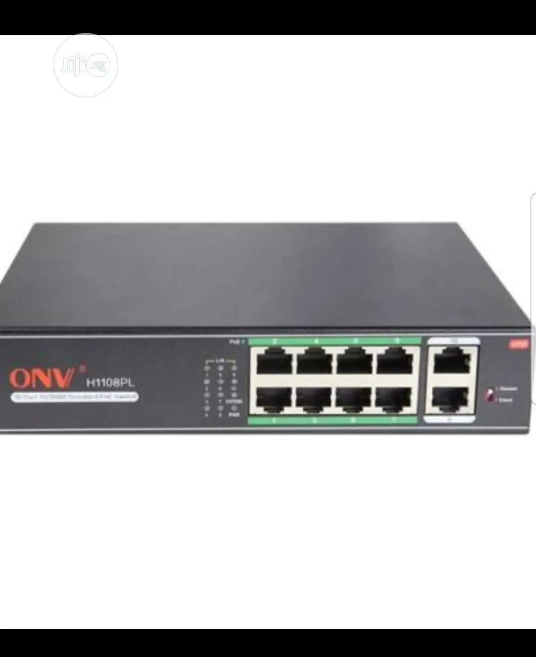 ONV 8PORT POE 10/100 Switch + 2port Uplinks 10-port