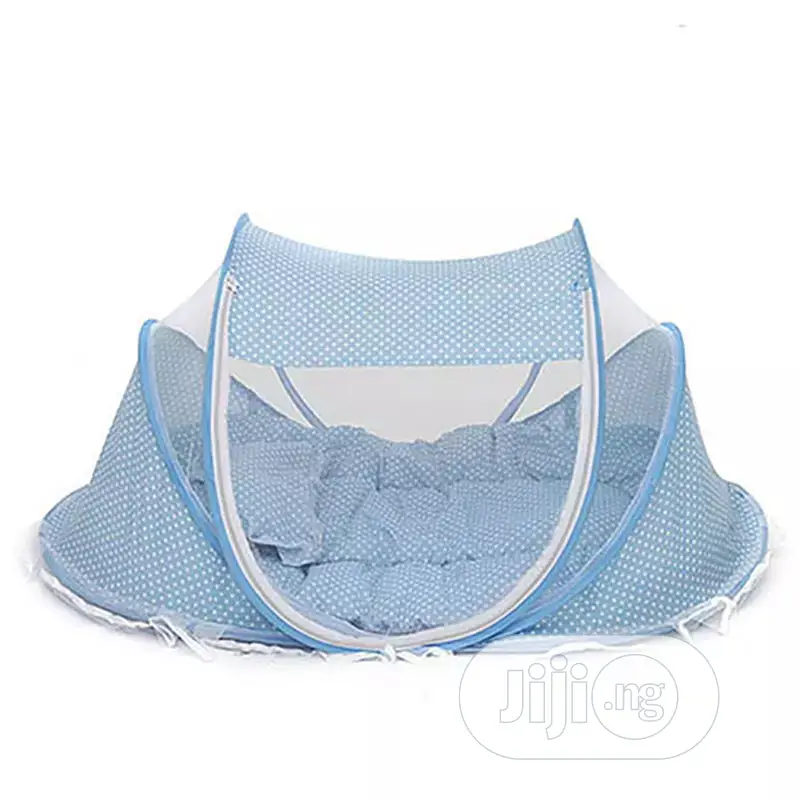 Foldable Baby Bed With Mattress, Mosquito Net and Pillow