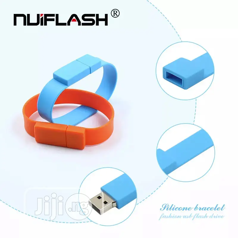 Multicolor Silicone Bracelet Wrist Band Flash Memoria Usb Stick 4GB 8G