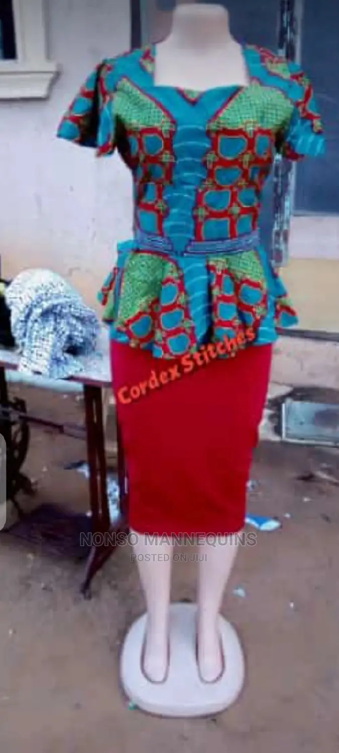 Headless and Armless Plastic Mannequin With Big Bust