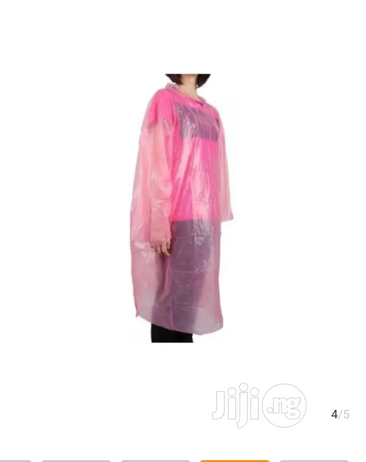 Disposable Hooded Emergency Protective Raincoat Adult -
