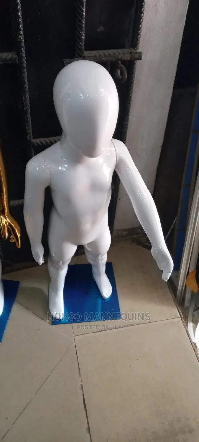 Unisex Glossy White Babies Mannequin