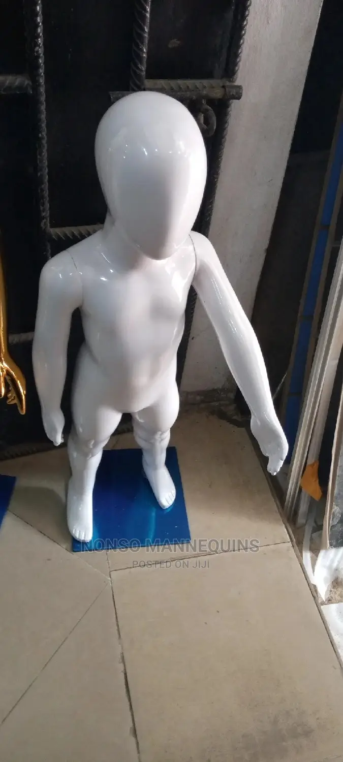 Unisex Glossy White Babies Mannequin