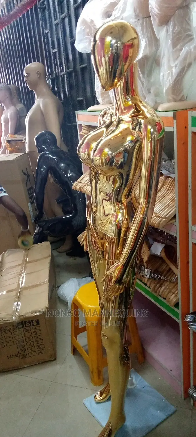 Big Boobs Chrome Female Fashion Mannequins