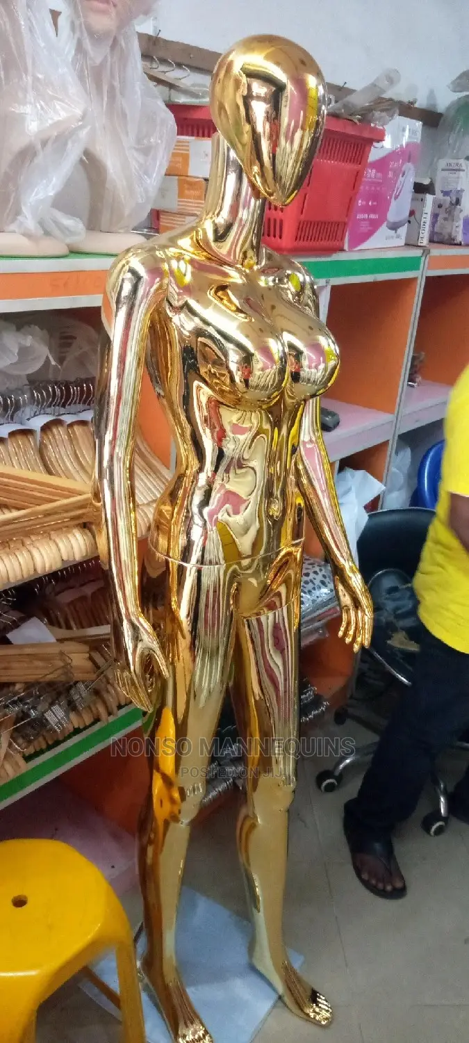 Big Boobs Chrome Female Fashion Mannequins