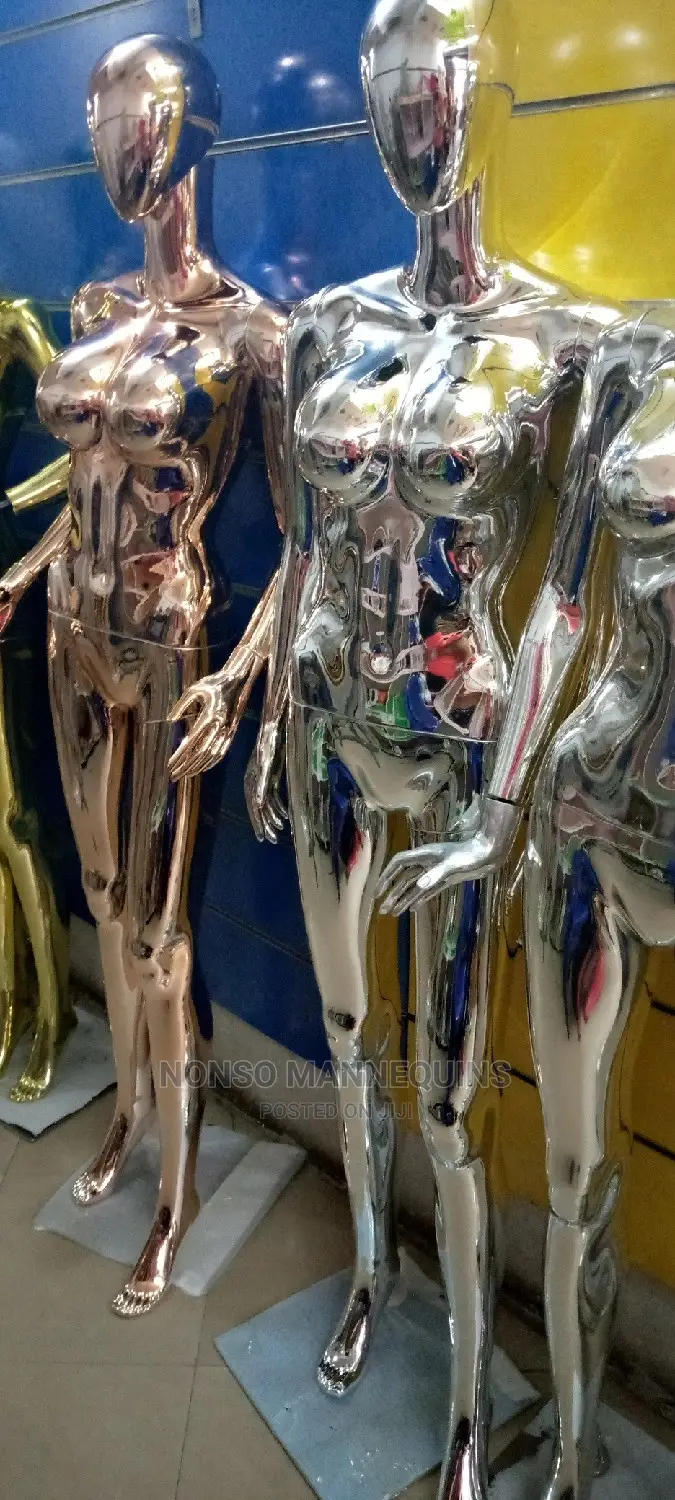 Big Boobs Chrome Female Fashion Mannequins