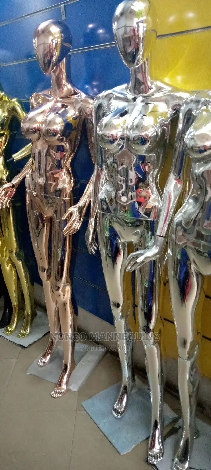 Big Boobs Chrome Female Fashion Mannequins