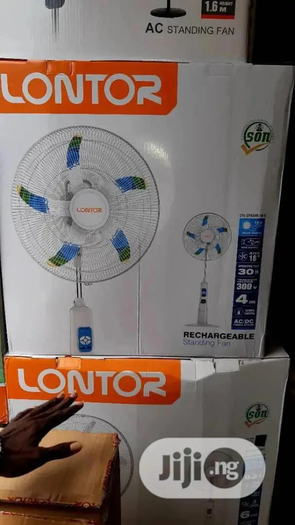 18" New Rechargeable Lontor Fan