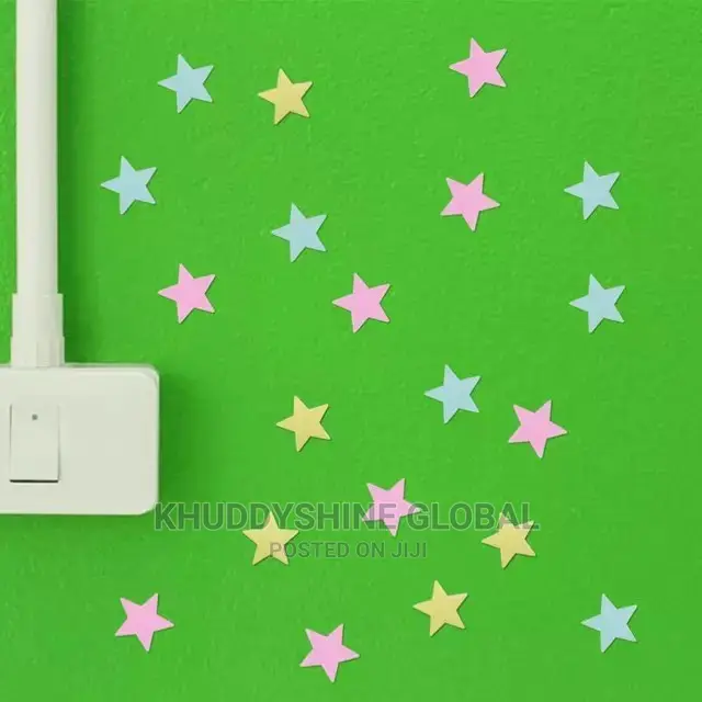 3d Stars Glow in Dark Plastic Fluorescent Wall Sticker