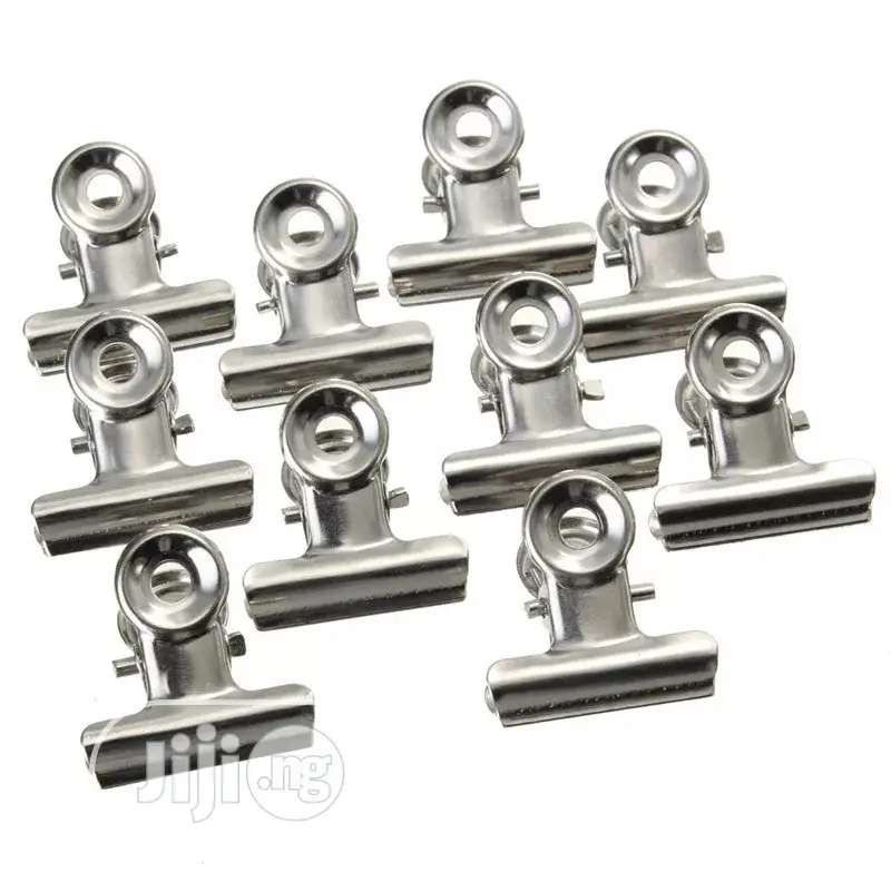 Affordable 10 PCS Silver Tone Metal Office Paper Document