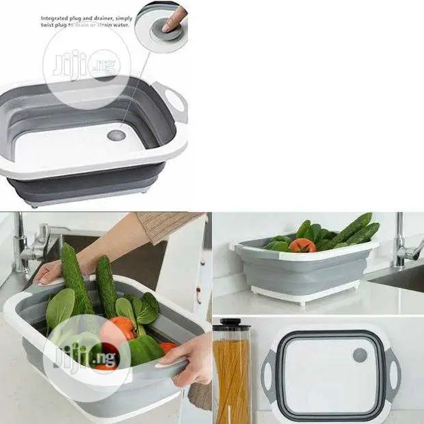 Foldable Kitchen Drainer Bowl Turned Tray