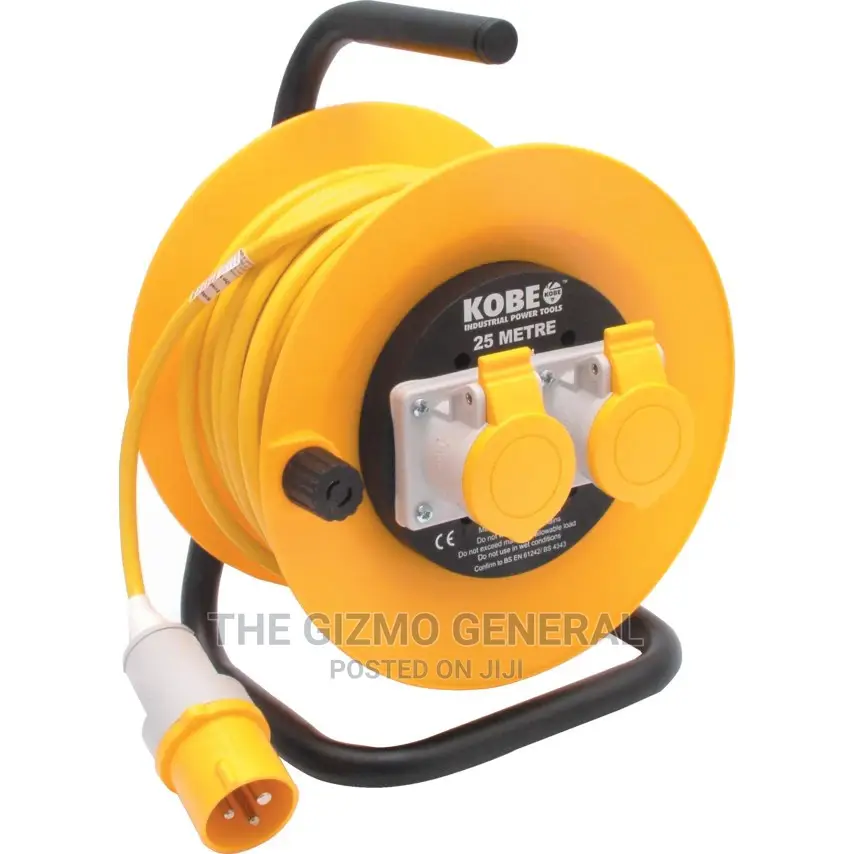 Heavy Duty Cable Reel 25m Steel Body CEE 1 IP