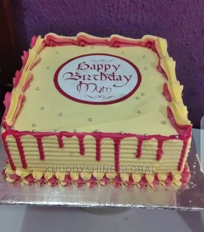 Square Shape Birthday Cake