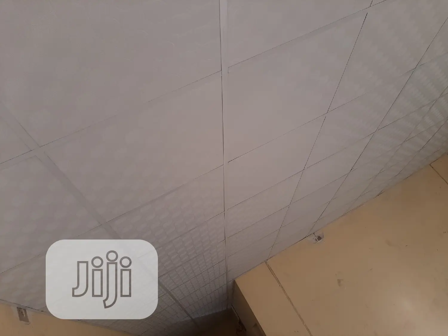 Suspending Ceiling, Drywall Plasterboard, Wooded Floors.